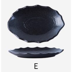 Ren fényes különleges lapostányér elegáns tálaláshoz